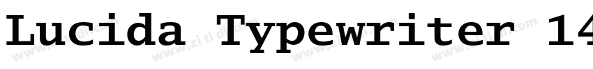 Lucida Typewriter 14字体转换